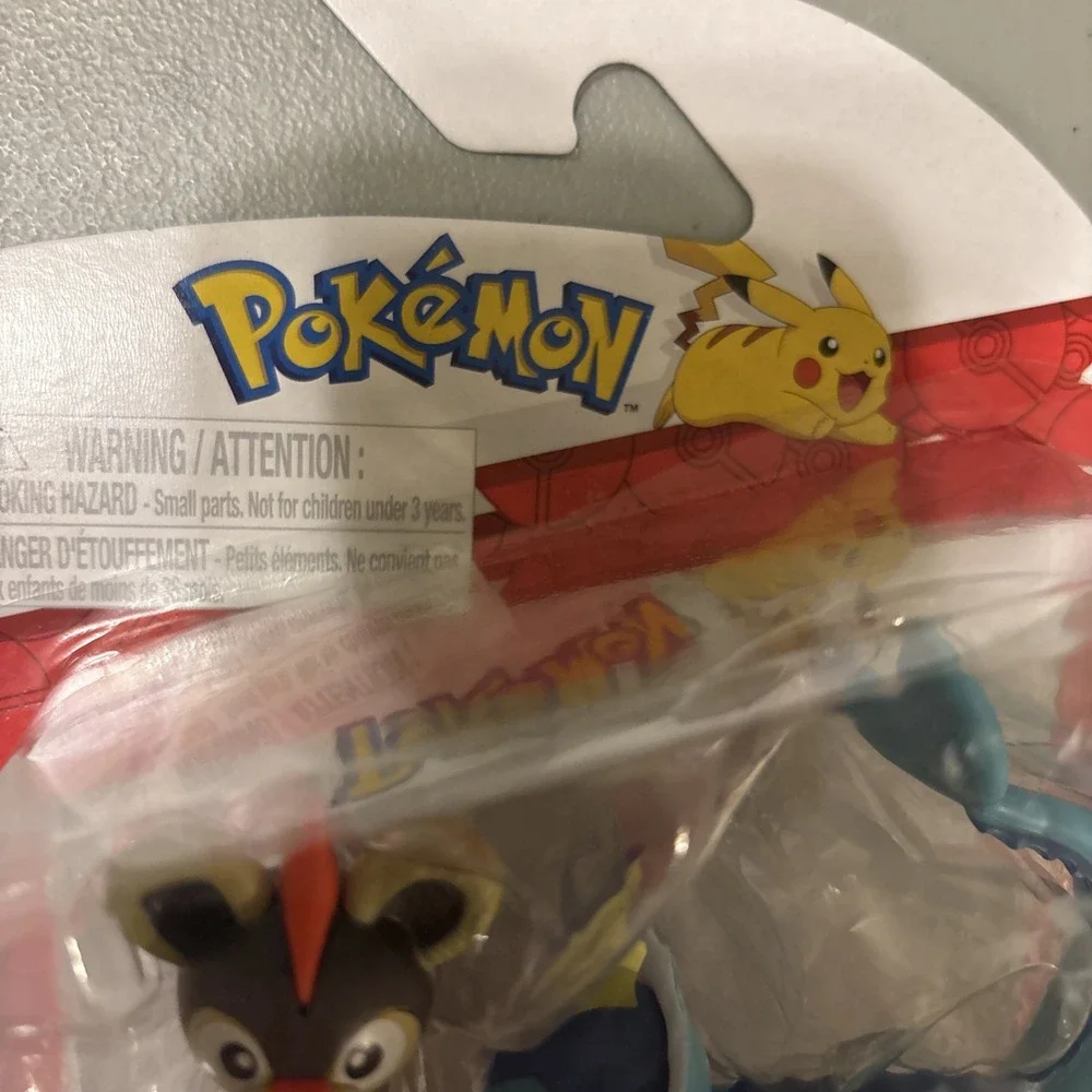 Pokemon Battle Ready! Litleo Mankey Vaporeon Battle Figure Set New in Package